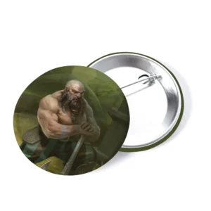 J&D Trpaslík barbar placka – fantasy motív