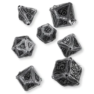 Kovove cthulhu kocky 7 ks kovovy RPG set