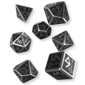 Kovove trpaslicie kocky 7 ks kovovy RPG set