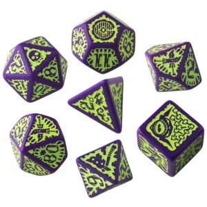 Pathfinder Goblin Purple & Green kocky 7 ks