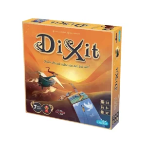 Dixit – krabica populárnej spoločenskej hry s ilustrovanými kartami a fantasy atmosférou