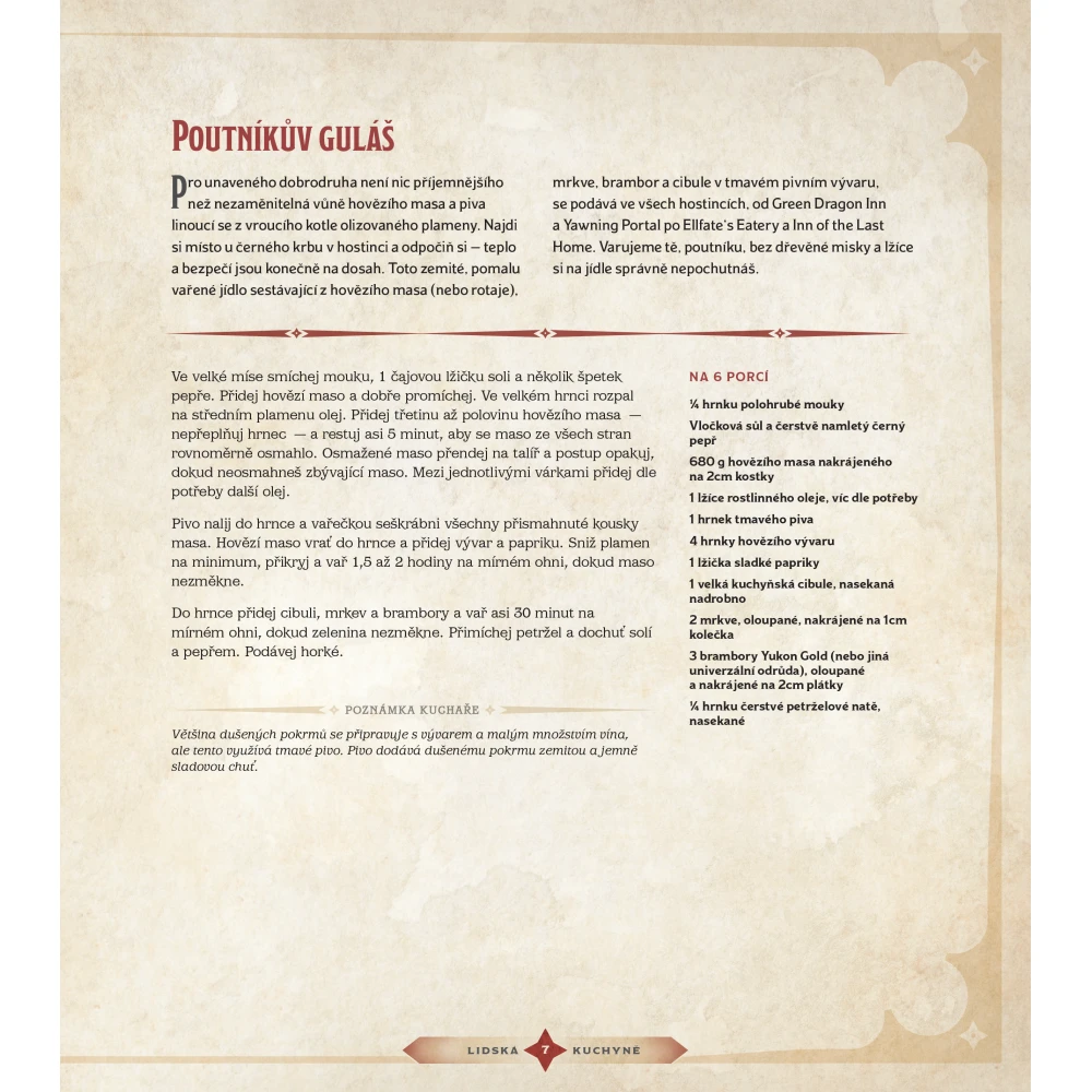 D&D Hostina hrdinov – kuchárska kniha - strana 1