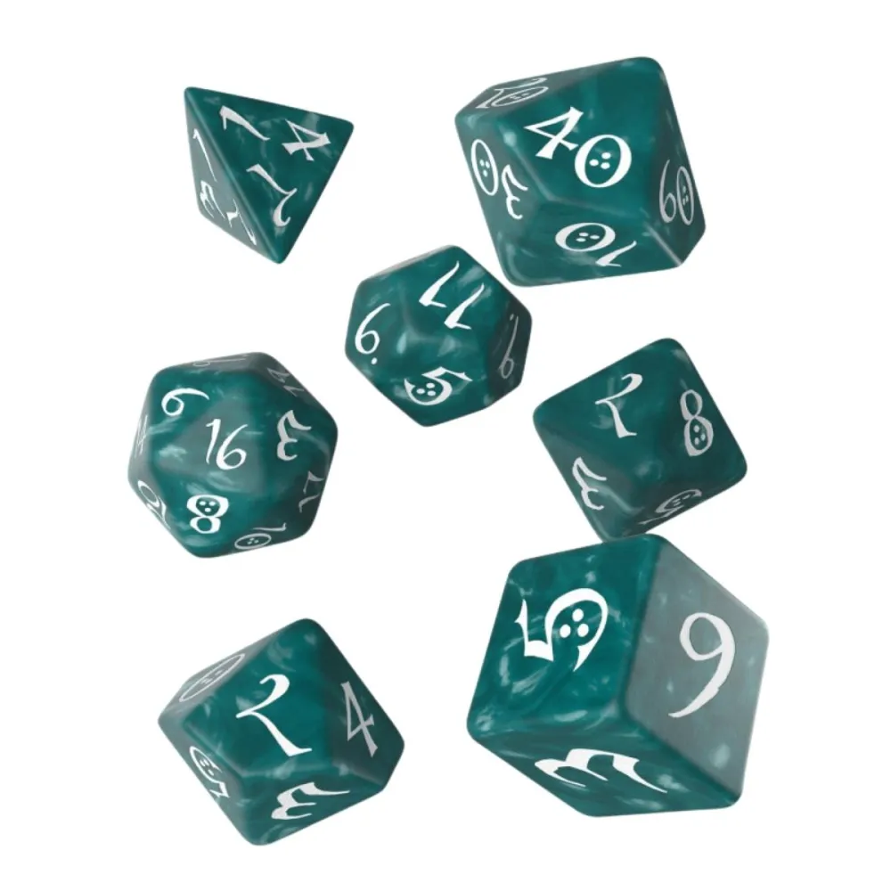 Kocky RPG Classic (7ks), tyrkysovo-biela