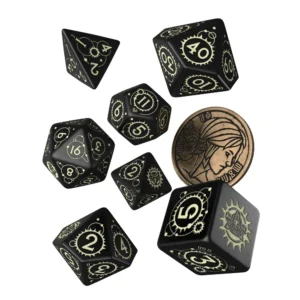 RPG kocky – ciri (7 ks set), cierno-zlta